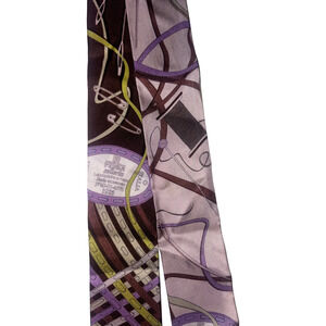 Fendi Wrappy Malva Multicolor Graphic Print Silk